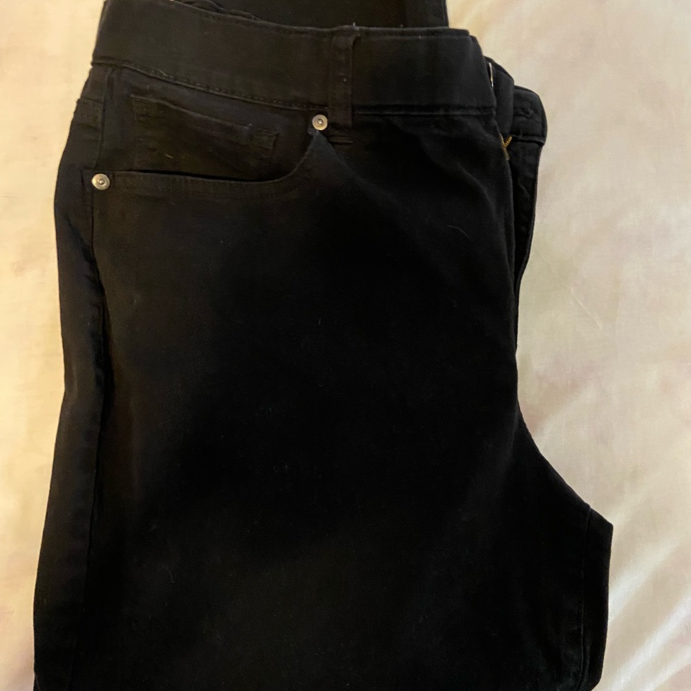 Terra & Sky Black Jeans Solid Deep Color - Picture 1 of 3